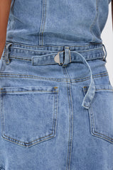 READ IT AND WEEP DENIM MINI DRESS