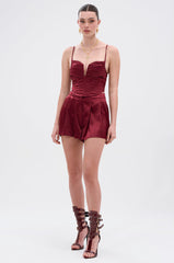 RED HOT FLOUNCY SHORT