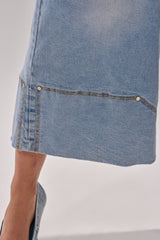 ROCK MY WORLD WIDE-LEG DENIM BERMUDA SHORTS