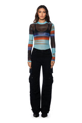 RESIST THE URGE MESH MOCKNECK BODYSUIT