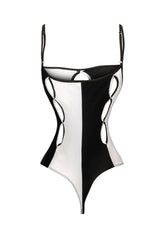 RIGHT THROUGH ME SLEEVELESS CUTOUT BODYSUIT