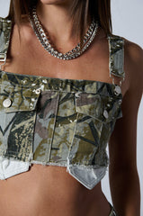 RITCHEY PRINTED CROP TOP
