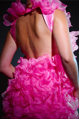 RAOLA ULTRA RUFFLED SLEEVELESS DRESS